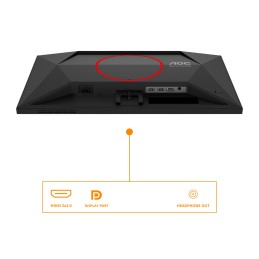 AOC G4 25G4SRE pantalla para PC 62,2 cm (24.5") 1920 x 1080 Pixeles Full HD LED Negro, Rojo