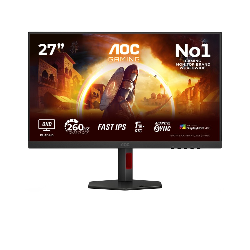 AOC G4 Q27G4ZR computer monitor 27" 2560 x 1440 pixels Quad HD LED Black, Red