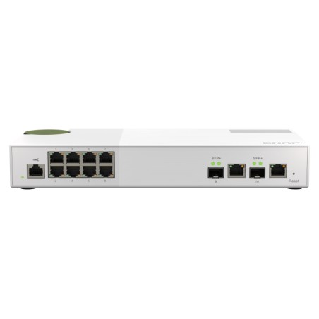 QNAP QSW-M2108-2C commutateur réseau Géré L2 2.5G Ethernet (100 1000 2500) Gris, Blanc