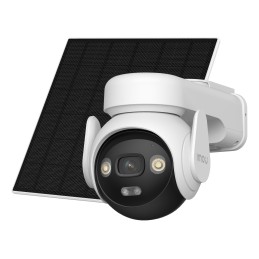 Imou AOV PT 4G 5MP - Telecamera da esterno 4G e Wifi Motorizzata con pannello solare. Tecnologia AOV per registrazione 24 7 .