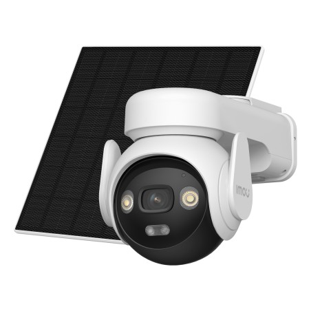 Imou AOV PT 4G 5MP - Telecamera da esterno 4G e Wifi Motorizzata con pannello solare. Tecnologia AOV per registrazione 24 7 .