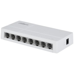 Dahua Technology PoE DH-SF1008L Unmanaged Fast Ethernet (10 100) Power over Ethernet (PoE) Desktop Hellgrau