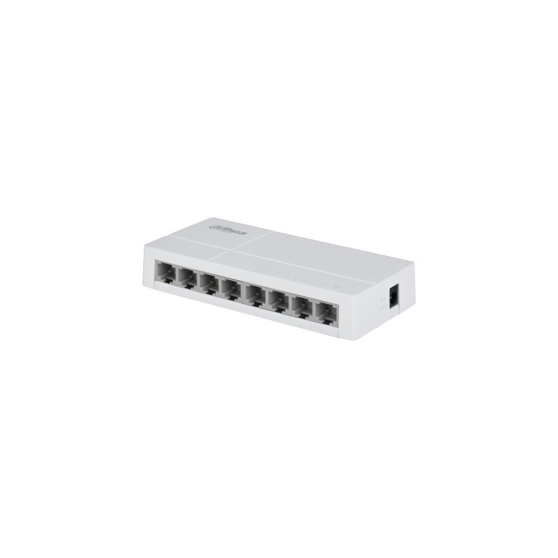 Dahua Technology PoE DH-SF1008L Unmanaged Fast Ethernet (10 100) Power over Ethernet (PoE) Desktop Hellgrau