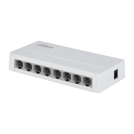 Dahua Technology PoE DH-SF1008L Non gestito Fast Ethernet (10 100) Supporto Power over Ethernet (PoE) Desktop Grigio chiaro