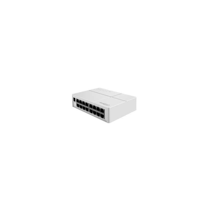 Dahua Technology SF1016L commutateur réseau Non-géré L2 Fast Ethernet (10 100) Montage sur le bureau ou sur le mur Gris