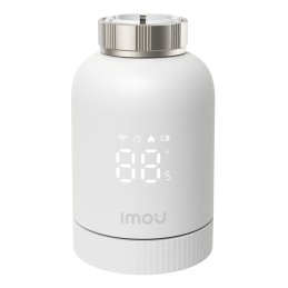Imou TRV1 Kit. Comprende hub ZG2-EU e valvola TRV1 con 6 adattatori di montaggio, rilevamento finestra aperta, protezione