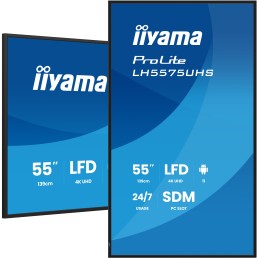 iiyama LH5575UHS-B2AG visualizzatore di messaggi Pannello piatto per segnaletica digitale 138,7 cm (54.6") LCD Wi-Fi 500 cd m²