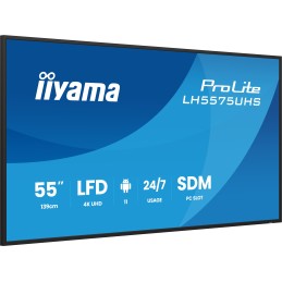 iiyama LH5575UHS-B2AG visualizzatore di messaggi Pannello piatto per segnaletica digitale 138,7 cm (54.6") LCD Wi-Fi 500 cd m²