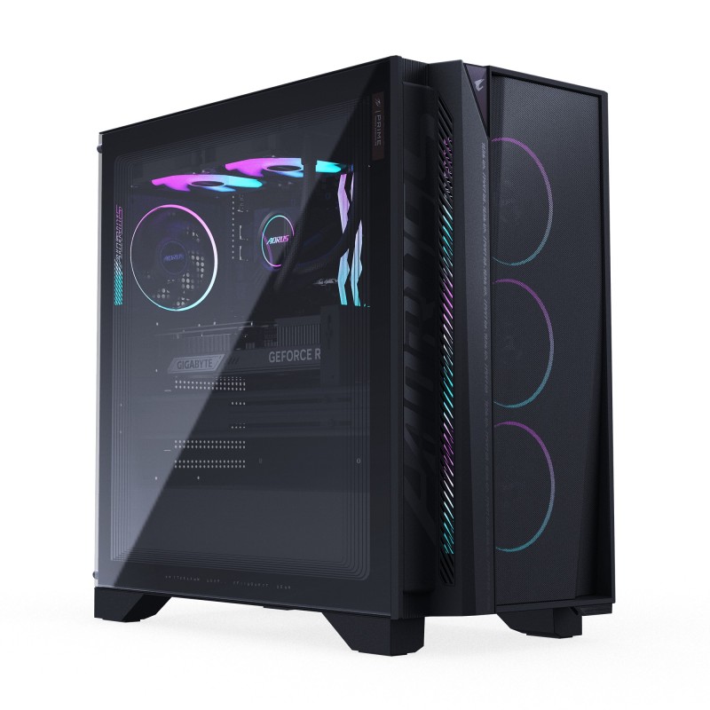 GIGABYTE AORUS PRIME 5 Gaming Desktop PC - AMD Ryzen 7 9800X3D, RTX 5070 Ti 16G, 32GB DDR5-SDRAM, 2000GB SSD, Windows 11 Home