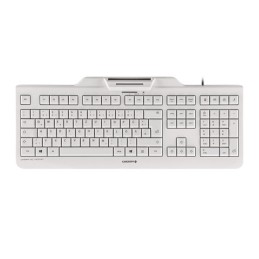 CHERRY KC 1000 SC keyboard Universal USB AZERTY Belgian White