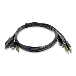 StarTech.com 91cm DisplayPort KVM Kabel, USB 2.0, 3,5 mm Audio, universell kompatibles Kombikabel für KVM Switch, TAA-konform