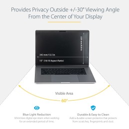 StarTech.com PRIVSCNMAC15 display privacy filters 15" Laptop