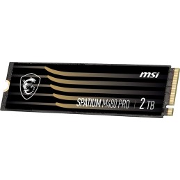 MSI Spatium M480 PRO PCIE 4.0 NVME M.2 2TB Internes Solid State Drive PCI Express 4.0 3D NAND