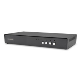 StarTech.com Switch KVM Sicuro a 4 porte, HDMI o DisplayPort, 4K 60Hz, KVM desktop NIAP 4.0, Alloggiamento in metallo, Porta