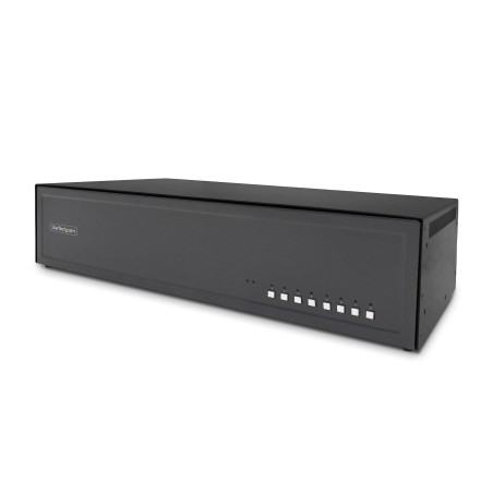 StarTech.com Switch KVM Seguro de 8 Puertos 2 Monitores DisplayPort 4K 60Hz - KVM de Sobremesa NIAP 4.0 - Puerto CAC - Carcasa