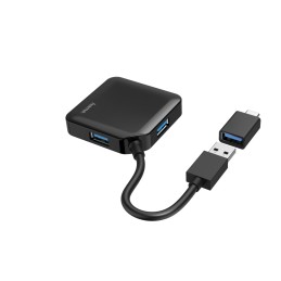 Hama 00200116 Schnittstellen-Hub USB 3.2 Gen 1 (3.1 Gen 1) Type-A + Type-C 5000 Mbit s Schwarz