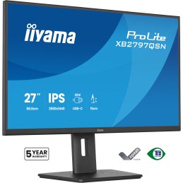 iiyama ProLite XB2797QSN-B1 Computerbildschirm 68,6 cm (27") 2560 x 1440 Pixel Quad HD LCD Schwarz