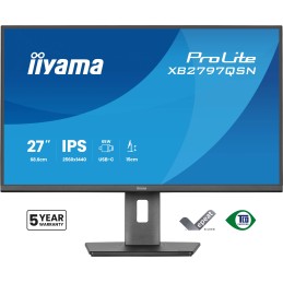 iiyama ProLite XB2797QSN-B1 Computerbildschirm 68,6 cm (27") 2560 x 1440 Pixel Quad HD LCD Schwarz