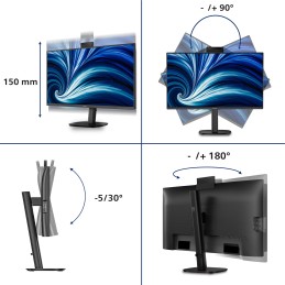 Philips 27B2N3500JH Computerbildschirm 68,6 cm (27") 2560 x 1440 Pixel Quad HD LCD Schwarz