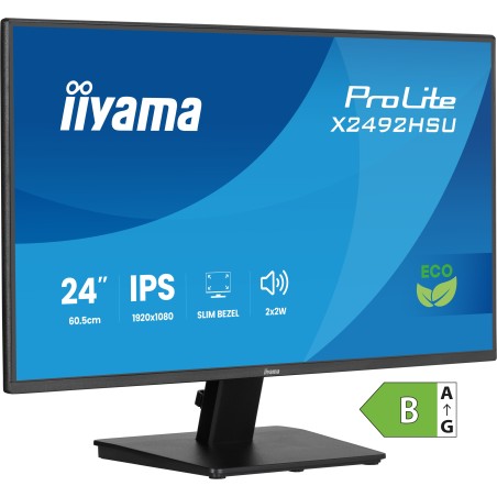 iiyama ProLite X2492HSU-B1 Computerbildschirm 60,5 cm (23.8") 1920 x 1080 Pixel Full HD LED Schwarz