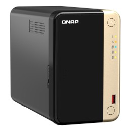 QNAP TS-264 NAS Tower Intel® Celeron® N5095 8 Go 0 To QNAP QTS Noir, Or