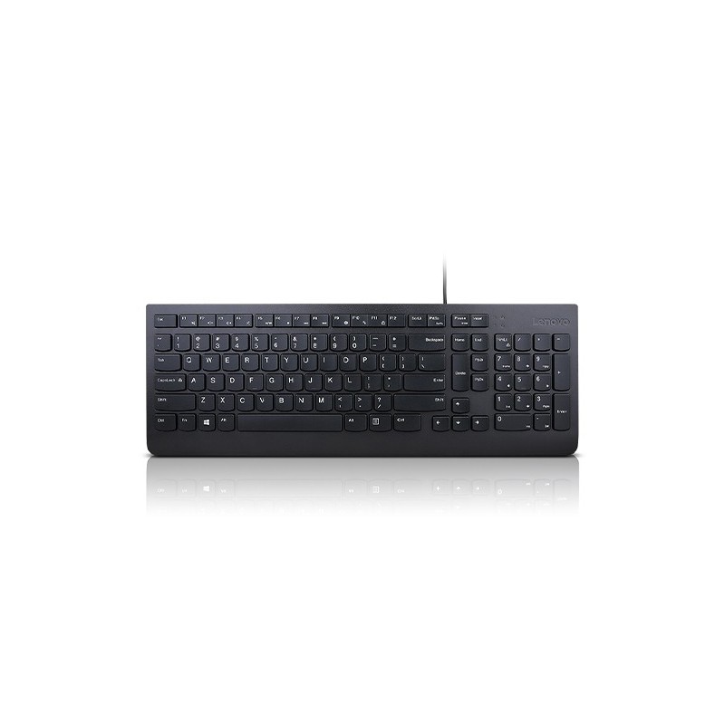 Lenovo Essential clavier Universel USB QWERTY Anglais américain Noir