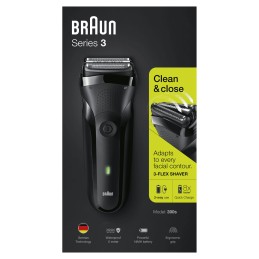 Braun Series 3 300 s Rasoio Elettrico Ricaricabile, Rasoio Da Barba Per Uomo, Nero