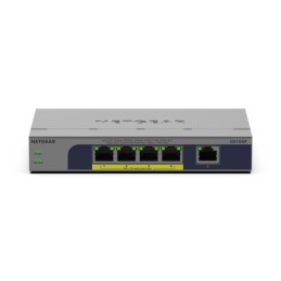 NETGEAR GS105P Unmanaged Gigabit Ethernet (10 100 1000) Power over Ethernet (PoE) Desktop- Wandmontage Grau
