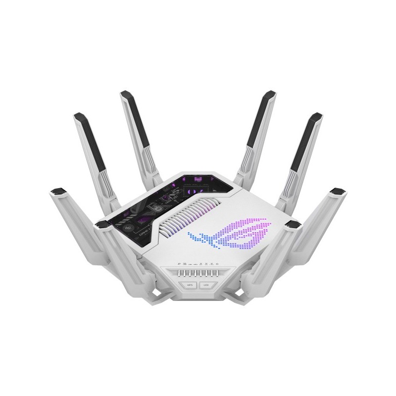 ASUS ROG Rapture GT-BE19000AI router inalámbrico 10 Gigabit Ethernet Tribanda (2.4 GHz   5 GHz   6 GHz) Blanco