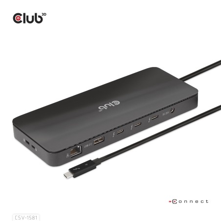 CLUB3D Estación de acoplamiento 11 en 1 con certificación Thunderbolt™ 4