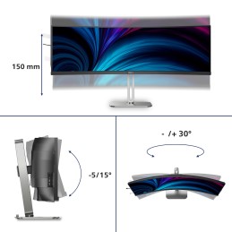 Philips 5000 series 49B2U5900C 00 computer monitor 48.8" 5120 x 1440 pixels Dual QHD LCD Black