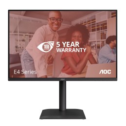 AOC E4 X24E4U écran plat de PC 61 cm (24") 1920 x 1200 pixels Full HD LED Noir