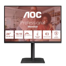 AOC E4 X24E4U computer monitor 24" 1920 x 1200 pixels Full HD LED Black