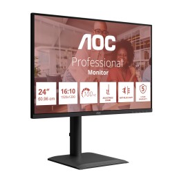 AOC E4 X24E4U computer monitor 24" 1920 x 1200 pixels Full HD LED Black