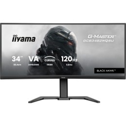 iiyama GCB3482WQSU-B1 computer monitor 34" 3440 x 1440 pixels UltraWide Quad HD LED Black