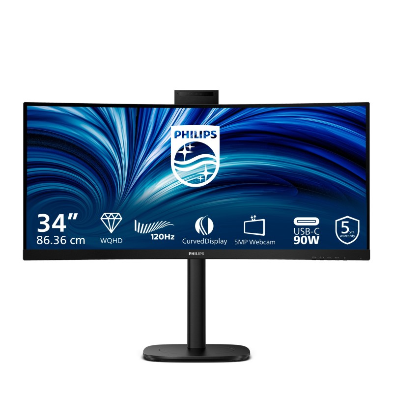 Philips 3000 series 34B2U3600CH 00 Computerbildschirm 86,4 cm (34") 3440 x 1440 Pixel Wide Quad HD LCD Schwarz