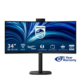Philips 3000 series 34B2U3600CH 00 Computerbildschirm 86,4 cm (34") 3440 x 1440 Pixel Wide Quad HD LCD Schwarz