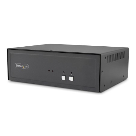 StarTech.com Switch KVM Sicuro a 2 porte per doppio monitor, HDMI o DisplayPort, 4K 60Hz, NIAP 4.0 Desktop KVM, Alloggiamento