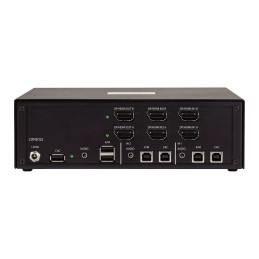StarTech.com Switch KVM Sicuro a 2 porte per doppio monitor, HDMI o DisplayPort, 4K 60Hz, NIAP 4.0 Desktop KVM, Alloggiamento