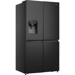 Hisense Hi7 Freistehend Flügeltürkühlschrank, Schwarz, 584 l