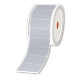 Brother LTZ19025FSIL étiquette auto-collante Rectangle Argent, Blanc 1000 pièce(s)