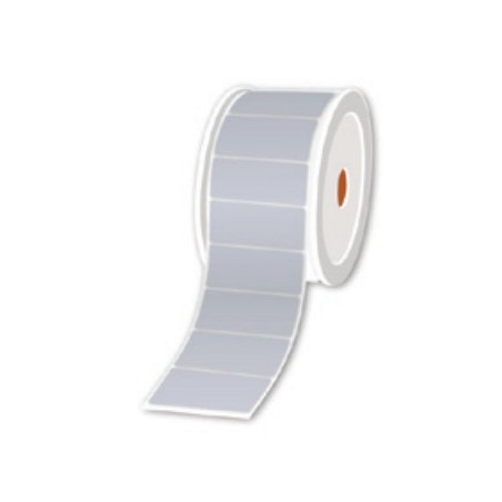 Brother LTZ19025FSIL étiquette auto-collante Rectangle Argent, Blanc 1000 pièce(s)