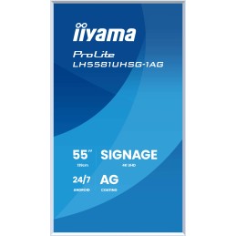 iiyama LH5581UHSG-1AG pantalla de señalización Pantalla plana para señalización digital 138,7 cm (54.6") Wifi 500 cd   m² 4K