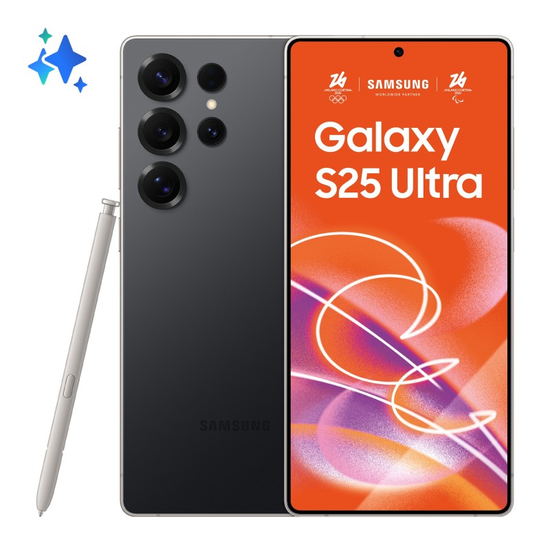 Samsung Galaxy S25 Ultra 17,5 cm (6.9") Double SIM Android 15 5G USB Type-C 12 Go 512 Go 5000 mAh Noir, Titane
