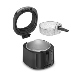 Tefal Vision FF2528E0 freidora Sencillo 2,1 L Independiente 1900 W Negro