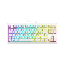 Hama Exodus 220 TKL clavier Gaming USB QWERTZ Allemand Blanc