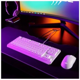 Hama Exodus 220 TKL keyboard Gaming USB QWERTZ German White