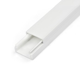 StarTech.com Chemin de Câbles PVC Robuste avec Couvercle et Ruban Adhésif - 19mm W x 11mm H - Longueur 1m - Passe Câble pour
