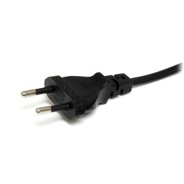 StarTech.com Cable de 2m de Alimentación para Portátiles, Enchufe UE a C7, 2,5A 250V, 18AWG, Cable de Repuesto para Portátiles,