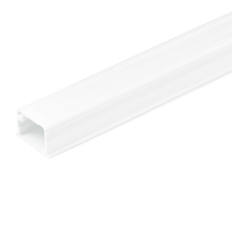 StarTech.com Canaleta Pasacables Sólido con Cinta Adhesiva y Cubierta, 19mm de Ancho x 13mm de Alto - 1,8m de Longitud, Kit de